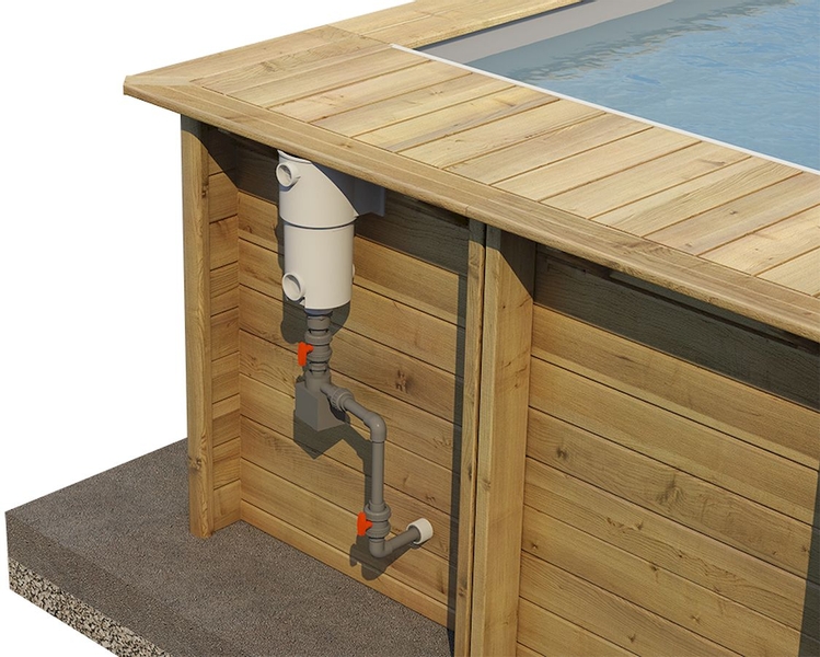 BWT Compact stadszwembad - 4.20 x 3.50 x 1.33 m - met filterpomp skimmer