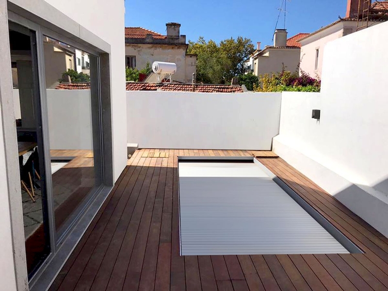 BWT Compact stadszwembad - 6.00 x 2.50 x 1.33 m - met filterpomp in vlonder