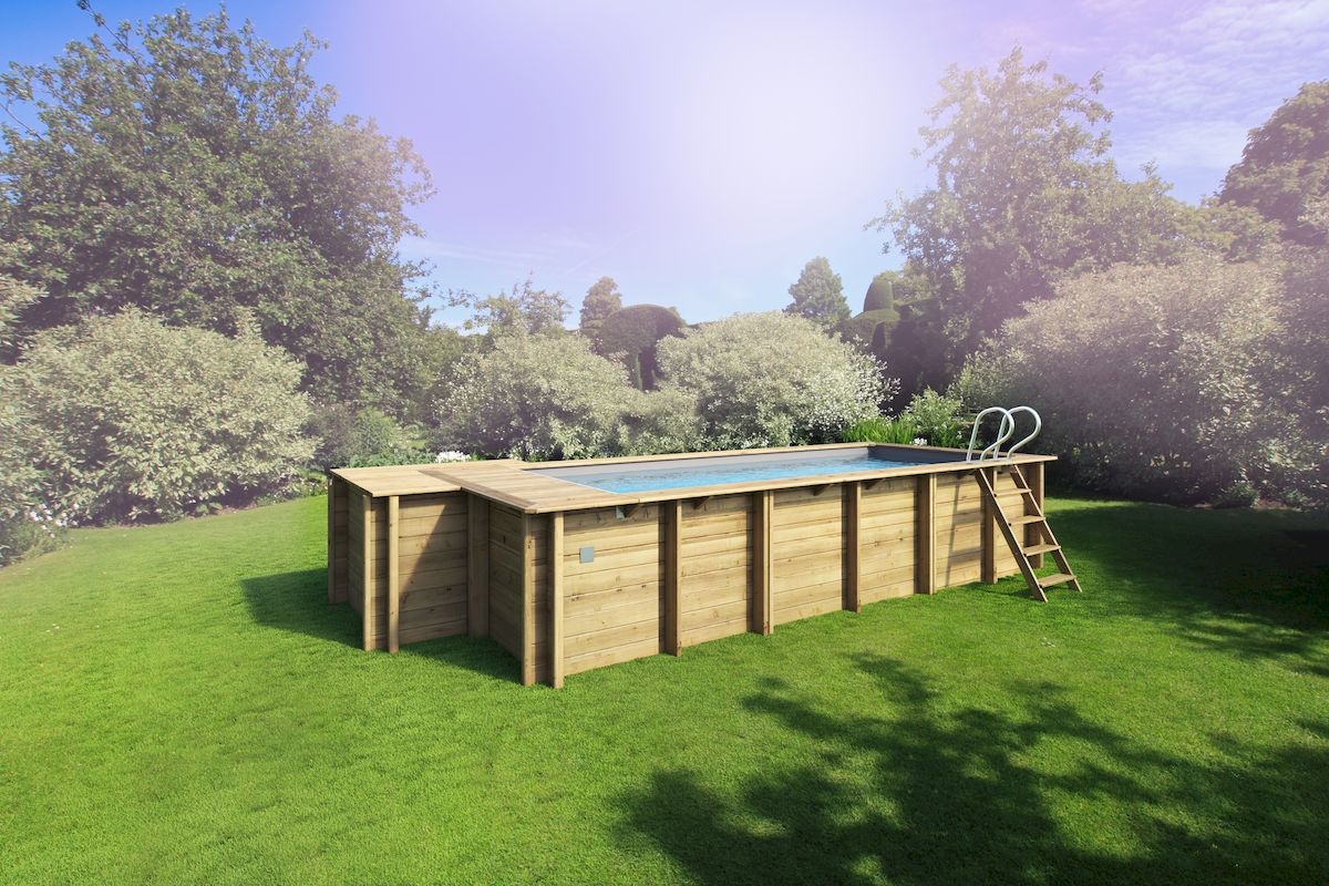 BWT Compact stadszwembad - 6.00 x 2.50 x 1.33 m - met zandfilterpomp en omkasting niet ingegraven