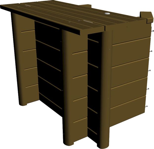 BWT Houten omkasting voor droge kuil Stadszwembad XL