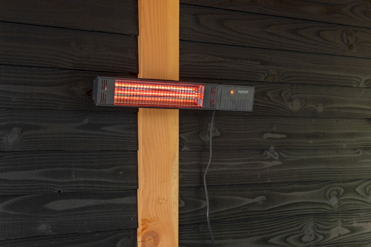 Sunred Heater Fortuna Wall 1500 Black terrasverwarmer