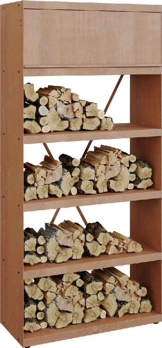 OFYR Wood Storage Corten 100 met hout