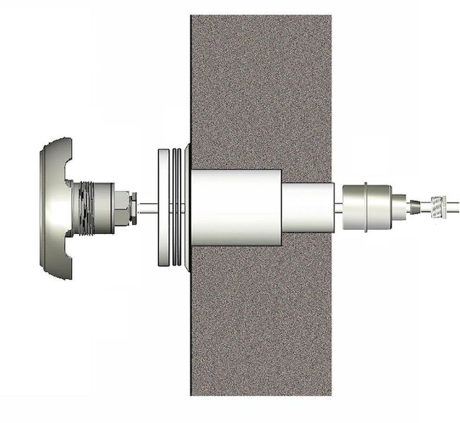 SeaMaid mini schijnwerper 12 LED - wit installatie