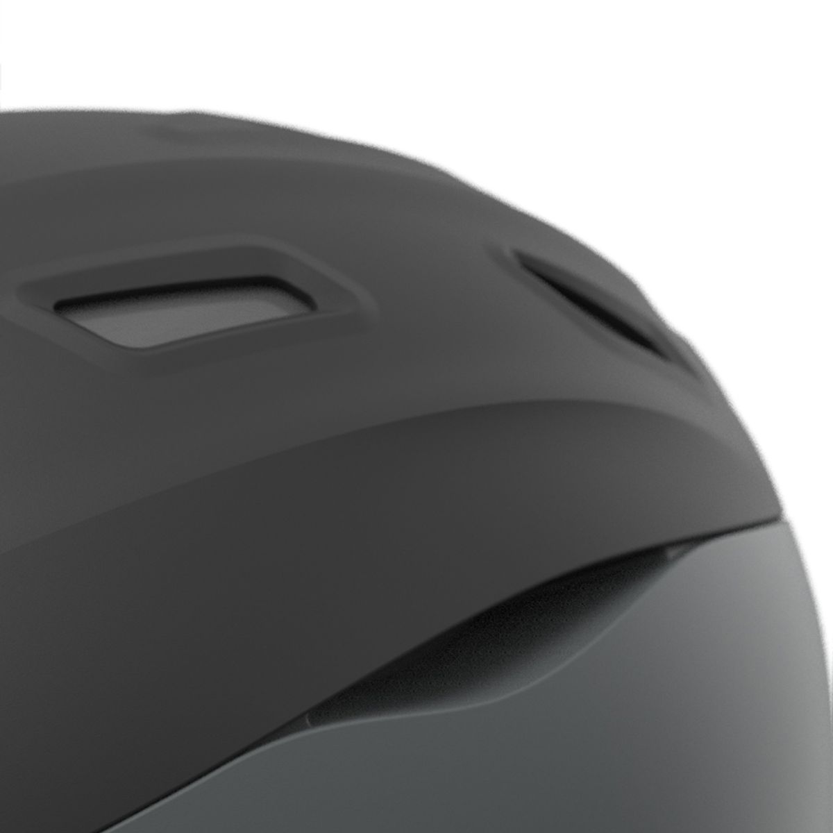 Sinner Moonstone skihelm - Matte Black/Dark Grey ventilatiesysteem