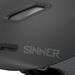 Sinner Moonstone skihelm - Matte Black/Dark Grey ventilatiekanalen