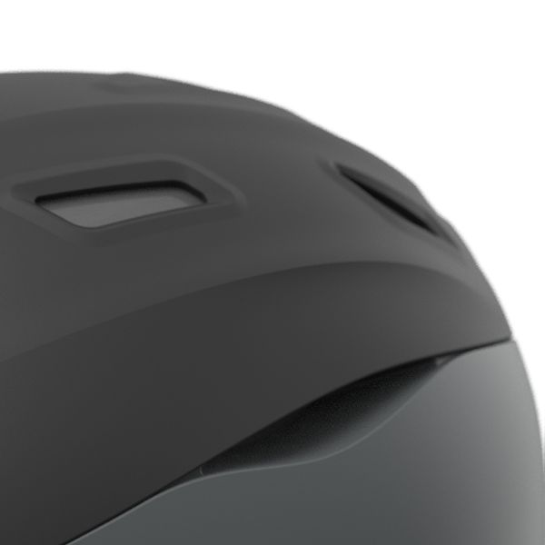 Sinner Moonstone skihelm - Matte Black/Dark Grey ventilatiesysteem