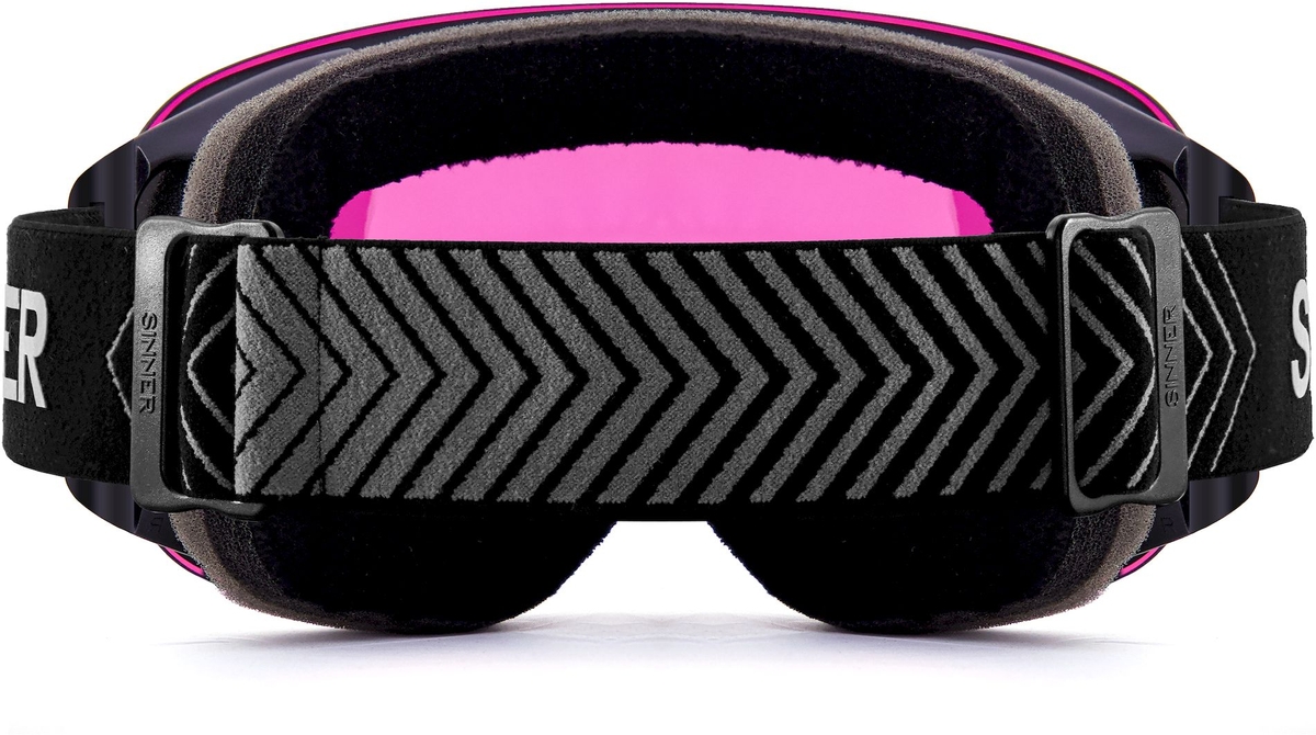 Sinner Avon skibril - Matte Black - Blauwe + Oranje lens