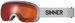 Sinner Marble OTG skibril - Mat Lichtgrijs - Rode lens