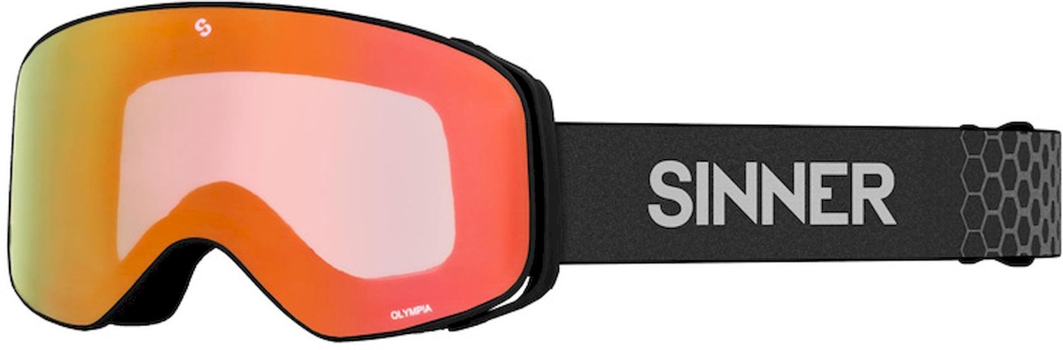 Olympia skibril matte black - lens