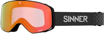 Sinner Olympia skibril - Mat Zwart - Oranje lens