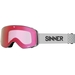 Sinner Olympia skibril - Mat Lichtgrijs - Rode lens