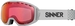 Sinner Mohawk skibril matte light grey - rode + roze lens