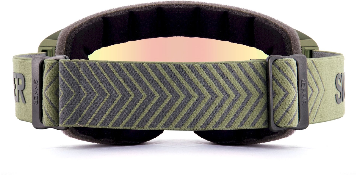 Sinner Mohawk skibril - Matte Moss Green - Rode + Roze lens