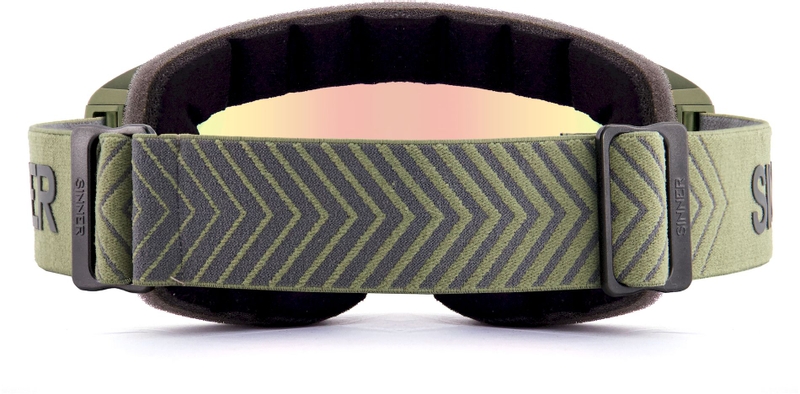 Sinner Mohawk skibril - Matte Moss Green - Rode + Roze lens