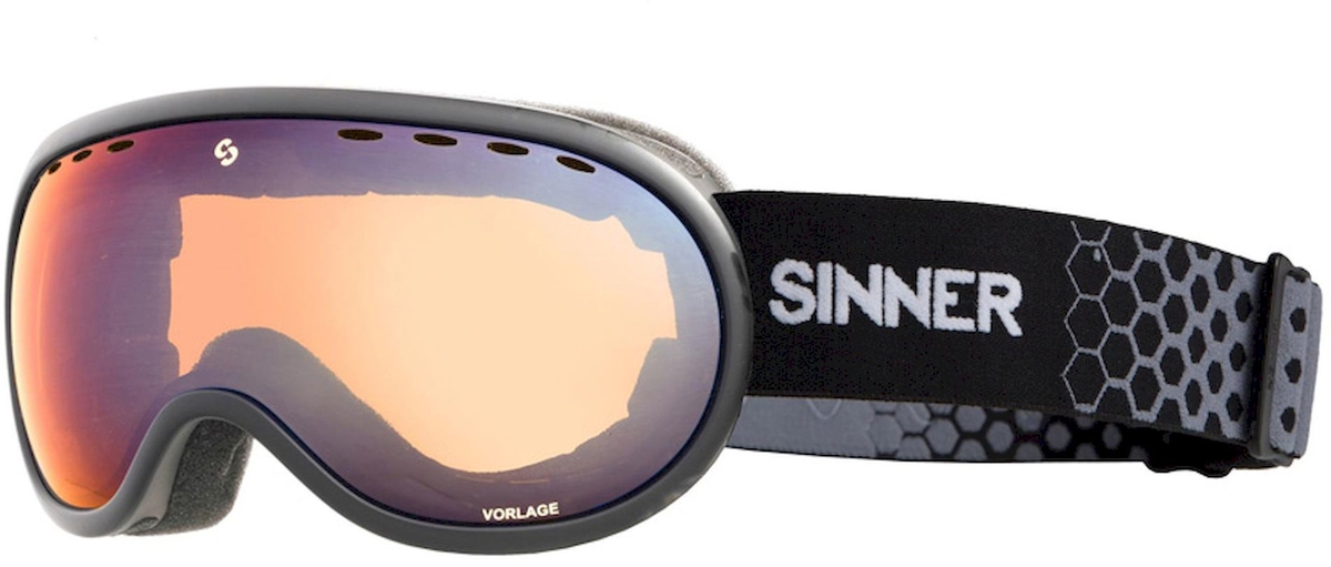 Sinner Vorlage skibril - Mat Grijs - Oranje lens