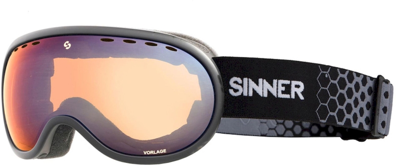 Sinner Vorlage skibril - Mat Grijs - Oranje lens