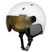 Sinner Titan Visor kind - Matte White - Gouden lens