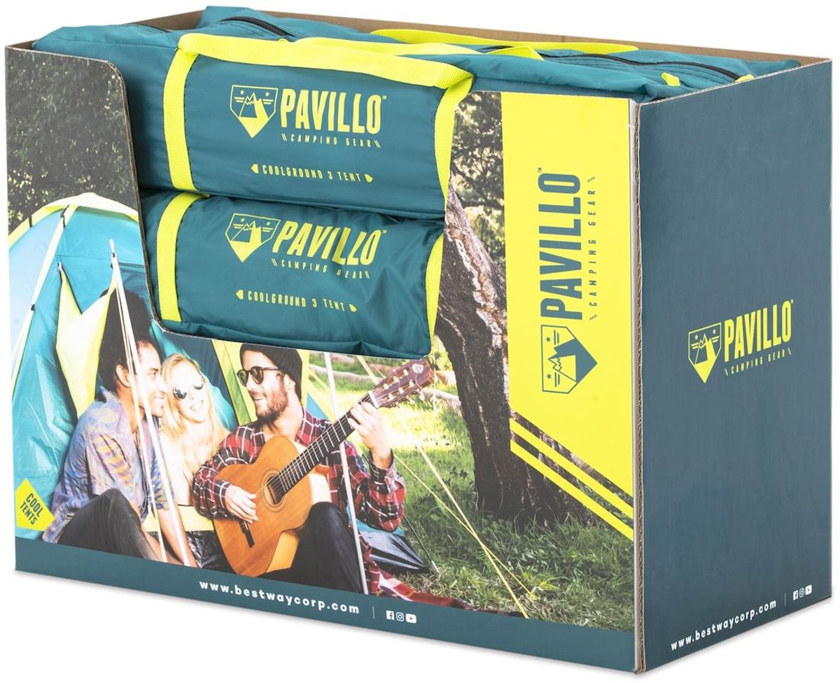 Pavillo Cool Ground 3 koepeltent met luifel