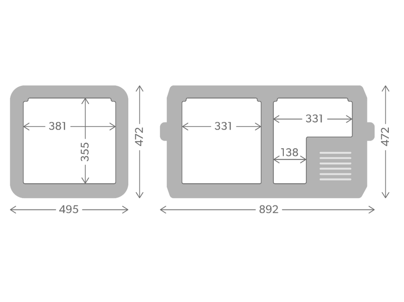 Dometic CFX3 75 beschermhoes 