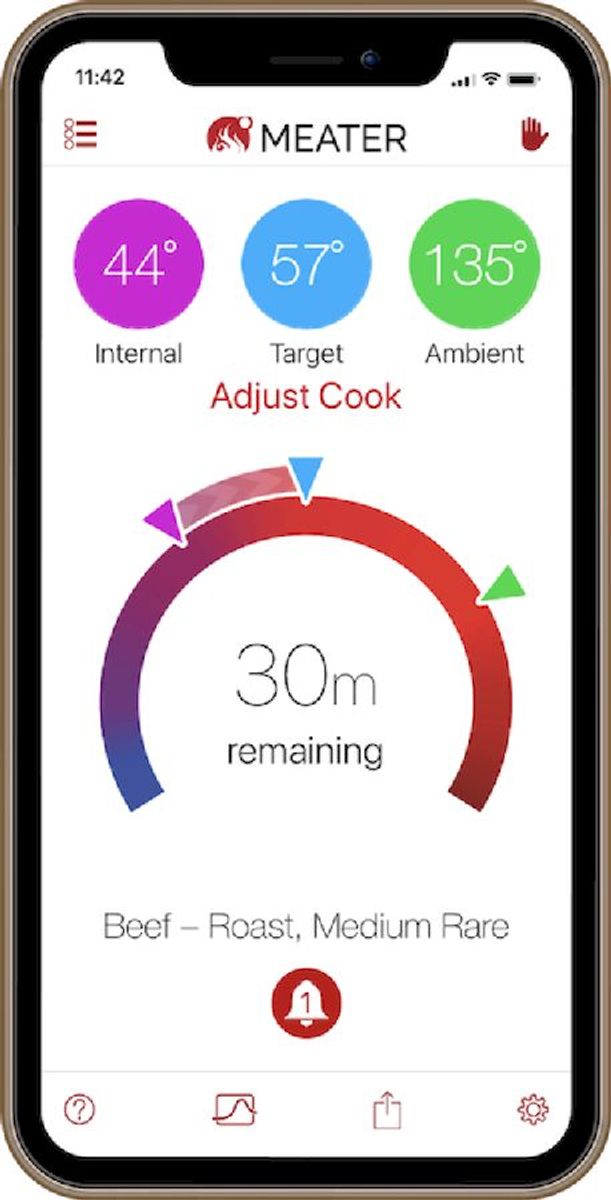 MEATER thermometer app keuze uit vleesgaring