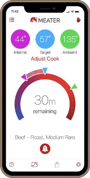 MEATER thermometer app keuze uit vleesgaring