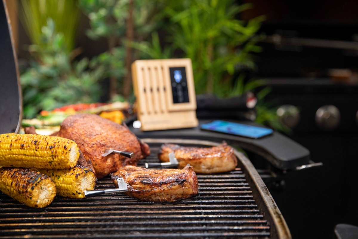 MEATER block met 4 draadloze thermometers