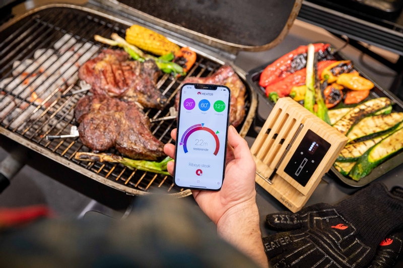 MEATER block met 4 draadloze thermometers