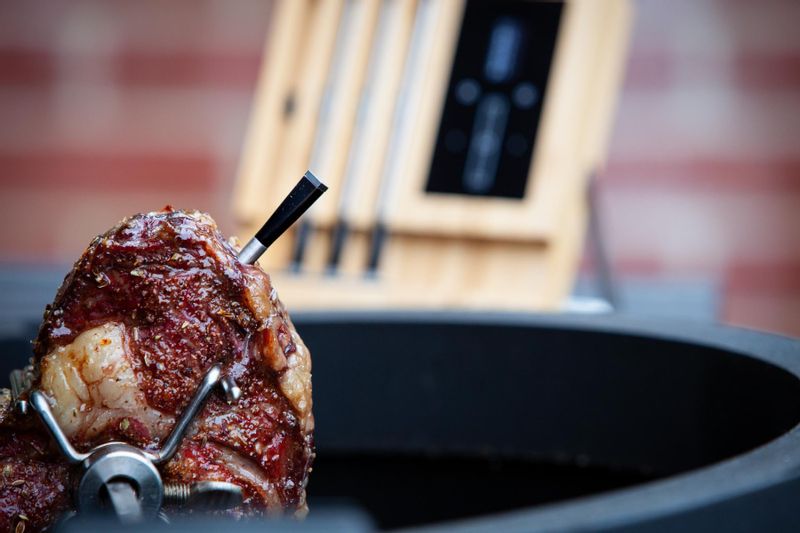 MEATER block kernthermometer bbq, vleesthermometer bbq, draadloze thermometer