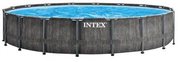 Intex Greywood Prism Frame zwembad - 549 x 122 cm – met filterpomp en accessoires