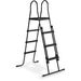 EXIT Wood zwembad - 427 x 122 cm - met zandfilterpomp en trap zwembadtrap