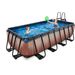 EXIT Wood zwembad - 400 x 200 x 100 cm - met zandfilterpomp en trap sfeerbeeld kinderen