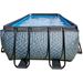 EXIT Stone zwembad - 540 x 250 x 122 cm - met zandfilterpomp en trap voorkant