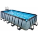 EXIT Stone zwembad - 540 x 250 x 122 cm - met zandfilterpomp en trap