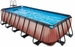 EXIT Wood zwembad - 540 x 250 x 122 cm - met zandfilterpomp en trap
