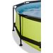 EXIT Lime zwembad - 244 x 76 cm - met filterpomp wand en frame