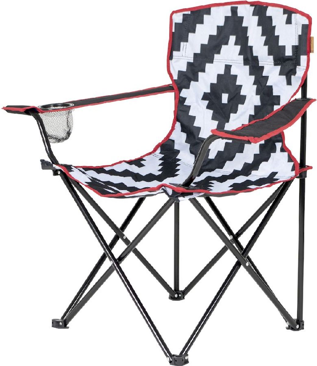 Bo-Camp Urban Outdoor Madison vouwstoel - Zwart/wit