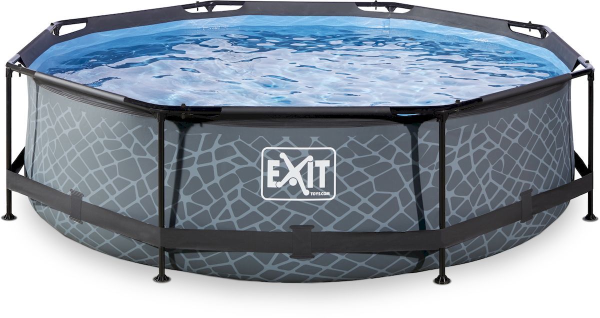 zwaartekracht Arena huid EXIT Stone zwembad - 300 x 76 cm - met filterpomp