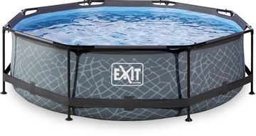 EXIT Stone zwembad - 300 x 76 cm - met filterpomp