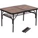 Bo-Camp Industrial Decatur 90 x 60 campingtafel - Zwart/houtlook