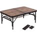 Bo-Camp Industrial Decatur 90 x 60 campingtafel - Zwart/houtlook