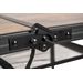 Bo-Camp Industrial Decatur 90 x 60 campingtafel - Zwart/houtlook