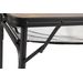 Bo-Camp Industrial Decatur 90 x 60 campingtafel - Zwart/houtlook