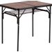 Bo-Camp Industrial Decatur 90 x 60 campingtafel - Zwart/houtlook