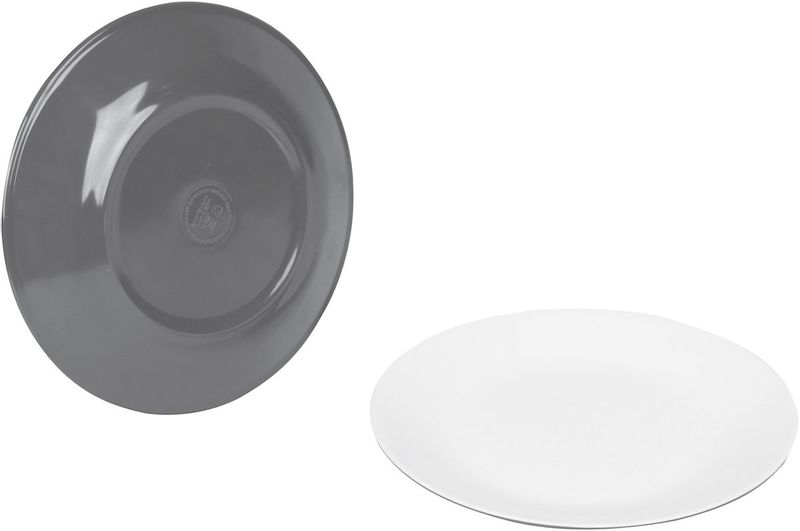 Bo-Camp 16-delige serviesset - grijs - 4-persoons