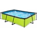 EXIT Lime zwembad - 220 x 150 x 65 cm - met filterpomp