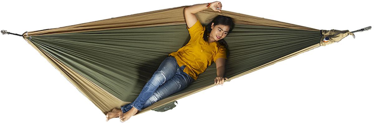 Ticket to the Moon hangmat 2 persoons Original Double - Army Green/Brown