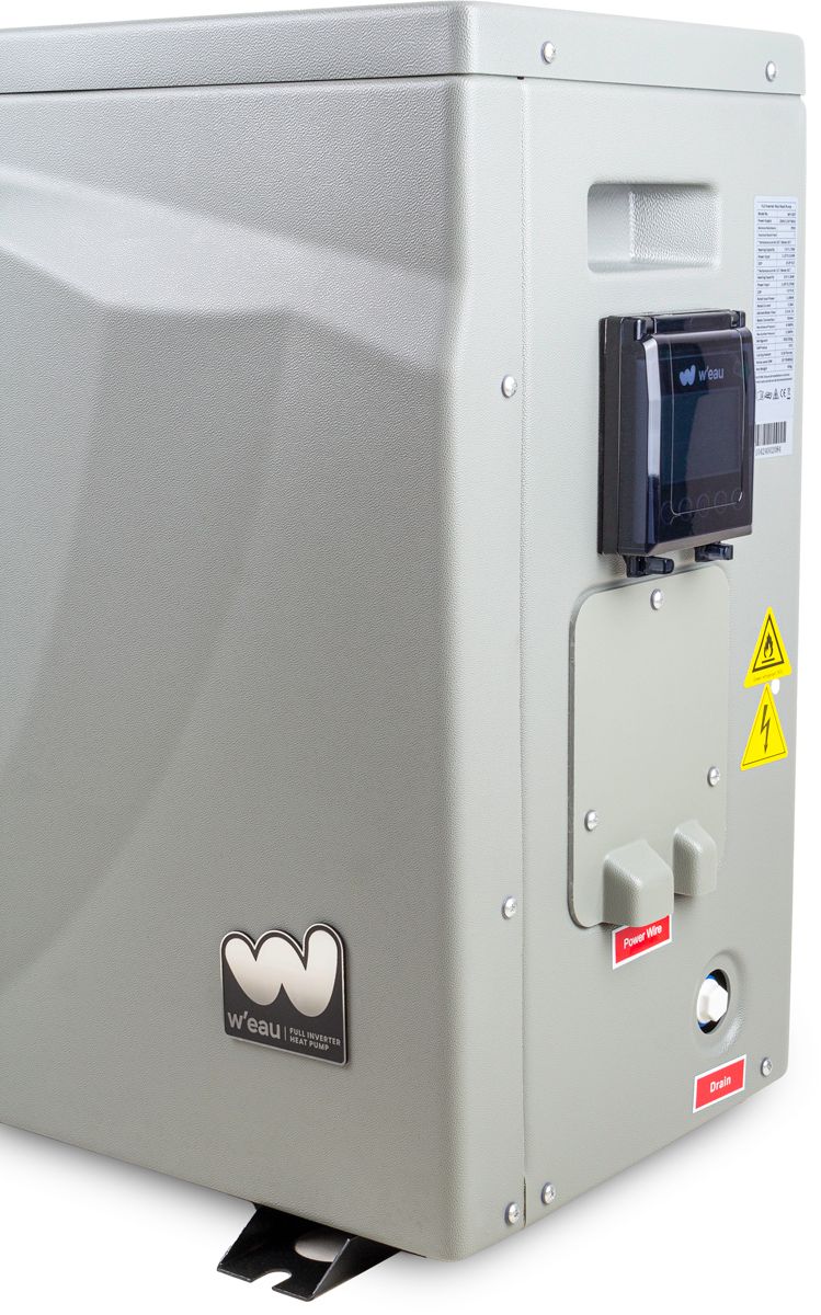W'eau Full Inverter 21kW zwembad warmtepomp - zijkant