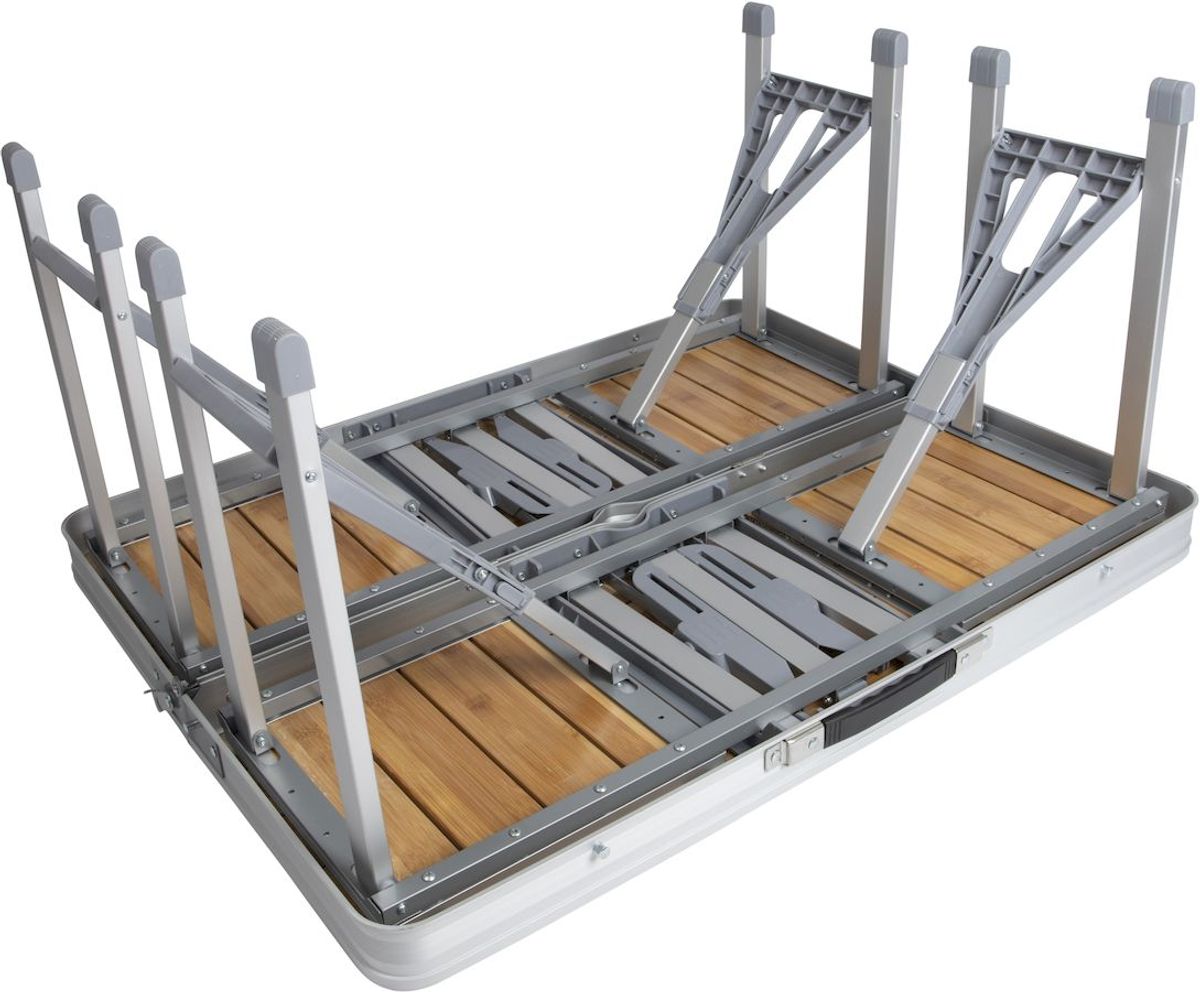 Bo-Camp 136 x 85 inklapbare picknicktafel - Bamboe