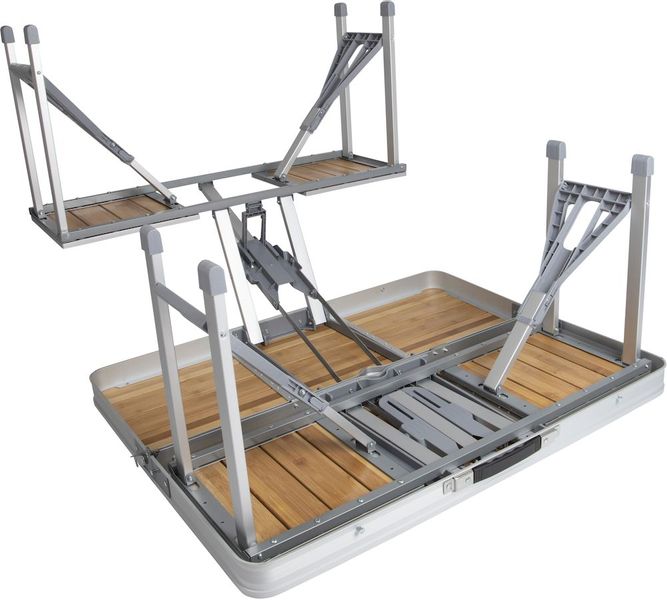 Bo-Camp 136 x 85 inklapbare picknicktafel - Bamboe