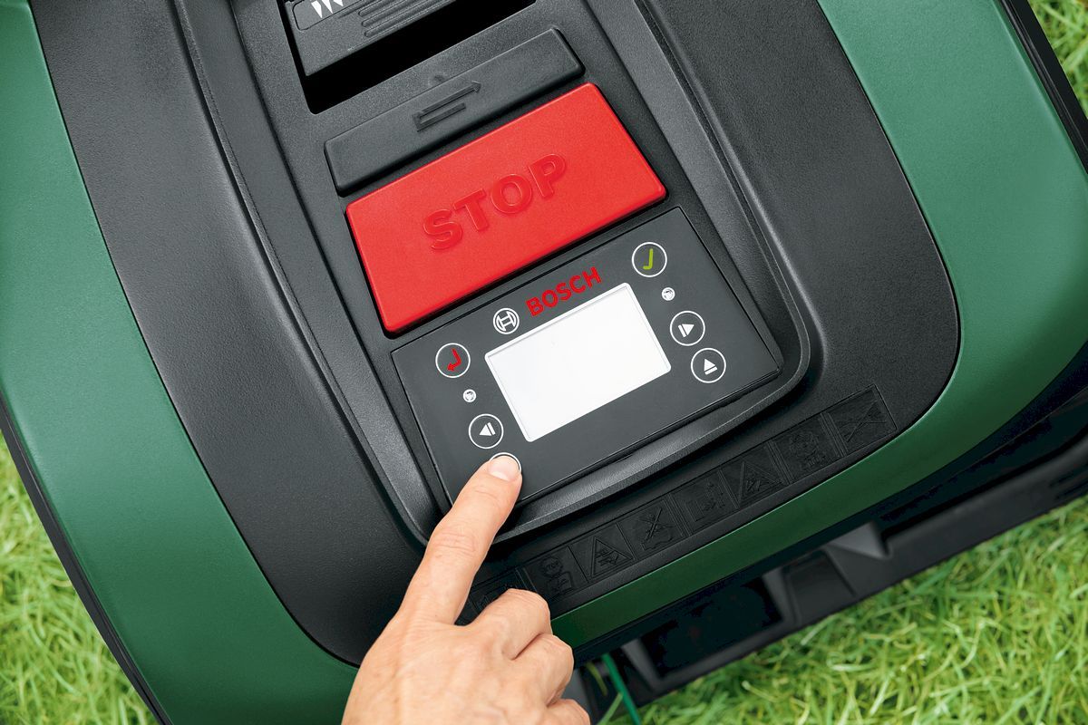 Bosch Indego S+ 500 robotmaaier display